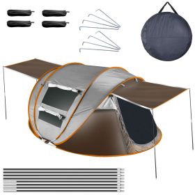 5-8 Person Pop Up Tent Automatic Setup Camping Tent Waterproof Instant Setup Tent with 4 Tent Poles 2 Mosquito Net Windows Carrying Bag for Hiking Cli 5-8 Person Pop Up Tent Automatic Setup Camping Tent Waterproof Instant Setup Tent with 4 Tent Poles 2 Mosquito Net Windows Carrying Bag for Hiking Cli